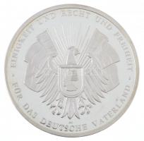 Németország 1989. Die Stunde der Freiheit - 9. November 1989 / Einigkeit und Recht und Freiheit - Für das Deutsche Vaterland kétoldalas, jelzett Ag emlékérem (34,98g/0.999/50mm) T:1 (eredetileg PP)