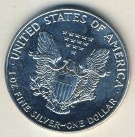 USA 1988. 1$ Ag 1oz. "Liberty-Sas" T:1-/2+ kis ph