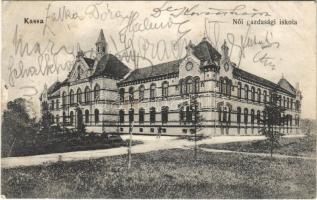 1916 Kassa, Kosice; női gazdasági iskola / girl school (EK)