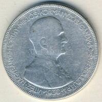 1930. 5P Ag "Horthy jobbra" T:3 ph.