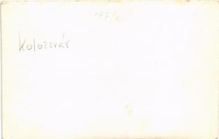 1940 Kolozsvár, Cluj; bevonulás, Horthy Miklós, Purgly Magdolna, Teleki Pál / entry of the Hungarian...