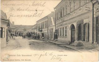 1905 Csíkszereda, Miercurea Ciuc; Kossuth utca, gyógyszertár / street, pharmacy (EK)