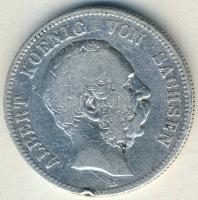 Német Birodalom/Császárság/Szászország 1877E 2M Ag T:3-/3- ph. R!