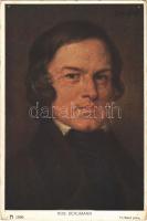 Robert Schumann. F. A. Ackermanns Kunstverlag Serie 160. (12 Komponisten) s: H. Best (lyukak / pinholes)