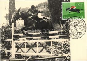 Giochi XVII Olimpiade Roma 1960 / 1960 Summer Olympics, Games of the XVII Olympiad in Rome, equestrian, show jumping + 1960 Repubblica di San Marino So. Stpl.