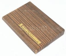 A Trencséni vár falában lévő római feliratos kő, viaszból készült másolata díszdobozban 21x15 cm / R...