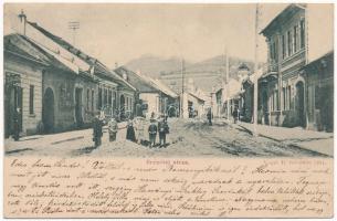 1901 Rozsnyó, Roznava; Berzétei utca, üzlet. Vogel D. felvétele, Puachly Nándor kiadása / street, shop