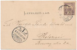 1901 Rozsnyó, Roznava; Berzétei utca, üzlet. Vogel D. felvétele, Puachly Nándor kiadása / street, sh...