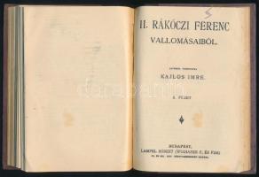 Kolligátum Rákóczi-témájú művekből, 3 db: 
Rákóczi-versek. II. Rákóczi Ferenczről szóló költemények...