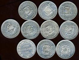 Oroszország/Szocialista Szövetségi Szovjet Köztársaság 1922. 20k Ag (10x) T:2-,2/3,3+