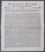 22 db régi osztrák újság 1821-1845 szignettával