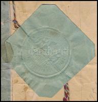 1869 Index lectionum, okmánybélyegekkel, rajta a Kir. Magyar. Tud. Egyetem pecsétjével