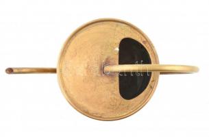 Réz art deco kis dísz locsolókanna, 20×28 cm