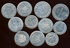 Oroszország/Szocialista Szövetségi Szovjet Köztársaság 1921-23. 10k Ag (3x) klf évszámokkal, 15k Ag ...