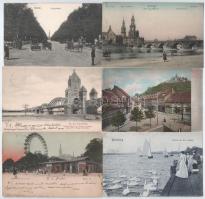 56 db RÉGI külföldi város képeslap vegyes minőségben: osztrák, német / 56 pre-1945 European town-view postcards in mixed quality: Austrian, German