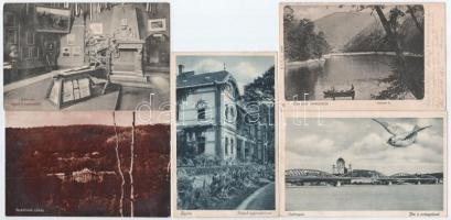 35 db RÉGI magyar város képeslap vegyes minőségben / 35 pre-1945 Hungarian town-view postcards in mi...