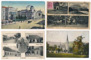 35 db RÉGI magyar város képeslap vegyes minőségben / 35 pre-1945 Hungarian town-view postcards in mixed quality