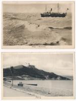 28 db RÉGI magyar város képeslap vegyes minőségben: BALATON / 28 pre-1945 Hungarian town-view postca...