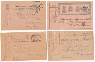 10 db RÉGI első és második világháborús katonai tábori posta levelezőlap / 10 pre-1945 WWI and WWII military field posts