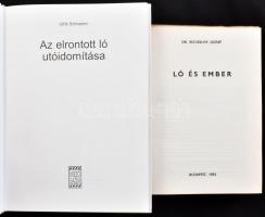 2 db lovas témájú könyv: Dr. Vecseklőy József: Ló és ember. Bp., 1983., Szerzői kiadás. Kiadói egész...