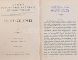 Ruskin: Velence kövei.II-III. kötet. Geócze Sarolta fordítása. H.n., 1897, a Magyar Tudományos Akadé...