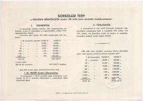 1953. "Negyedik Békekölcsön" nyereménykölcsön 50Ft-ról, szárazpecséttel, sorszám nélkül, k...