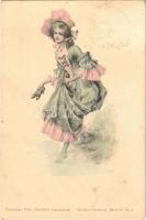 1908 Lady art postcard. Theo Stroefers Kunstverlag Künstler-Postkarte Serie 66. Nr. 4. (fl)