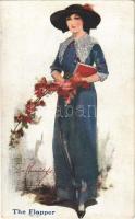 1913 The Flapper Lady art postcard. B.K.W.I. Nr. 860/2. artist signed (fl)