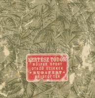 Rózsamintás ládika. Szövettel bevont, kulcsos zárral. (kulcs megvan) Kertész Tódor gyártói jelzéséve...