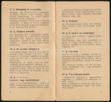 1931 A Corvin Áruház szolgálati szabályzata, füzet a személyzet és az eladók feladatairól, a vevőkke...