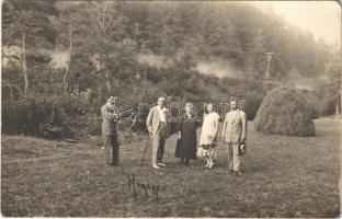 Homoród, kirándulók / hikers. photo