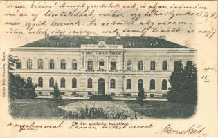 1902 Kassa, Kosice; M. kir. gazdasági tanintézet / school