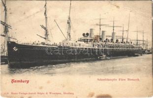 Hamburg, Schnelldammpfer Fürst Bismarck / kivándorló hajó / emigration ship (EB)