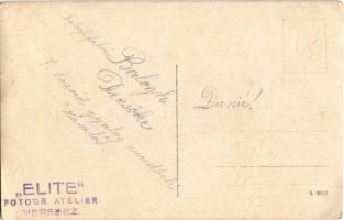 Baloghfalvi Balogh Dezsőke, 7. honvéd gyalogezredbeli zászlós. Elite Fotogr. Atelier Versecz / Hunga...