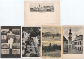 10 db RÉGI magyar város képeslap vegyes minőségben / 10 pre-1945 Hungarian town-view postcards in mi...