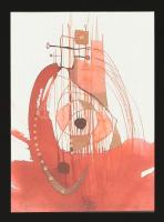 Krnács Ágota (1976-): Egerszalóki olaszrizling, 2005. Akvarell, papír, jelzett. Üvegezett klipsz keretben. 13x10 cm