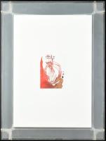 Krnács Ágota (1976-): Olaszrizling, 2005. Akvarell, papír, jelzett. Üvegezett klipsz keretben. 13x9,5 cm