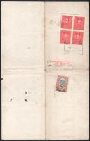 1931 Bp., M. kir. belügyminiszter által kibocsátott visszahonosítási okirat, hátoldalán okmánybélyeg...