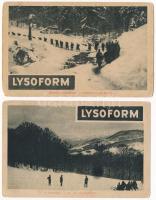 4 db RÉGI első világháborús osztrák-magyar katonai motívum képeslap Lysoform reklámmal / 4 pre-1945 WWI K.u.K. military motive postcards with Lysoform advertisement