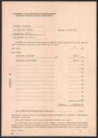 1973 Bp., A Nácizmus Magyarországi Üldözötteinek Országos Érdekvédelmi Szervezete által kiállított kártalanítási megállapítás