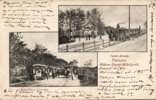 Budapest XVI. Rákosszentmihály vasútállomás, lóvonat (EK)