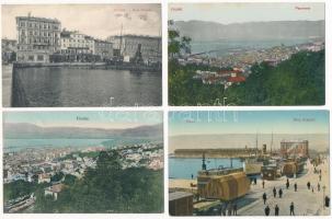 Fiume, Rijeka - 4 db régi képeslap / 4 pre-1945 postcards