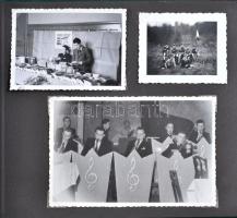 cca 1930 A Litkei cserkész nagy táborban készített fotókat tartalmazó album, 25 fotó