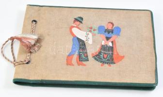 cca 1930 A Litkei cserkész nagy táborban készített fotókat tartalmazó album, 25 fotó