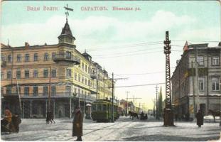 Saratov, German street, tram, winter