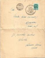 1940 Dés, Dej; Éljen a magyar Dés! Újra Szolnok Doboka! A lerombolt sétatéri ősi emléktorony. Uncze ...