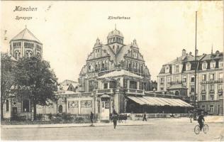 1907 München, Munich; Synagoge, Künstlerhaus / synagogue, art gallery, hotel, bicycle (fl)