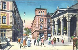 1916 Sarajevo, Markthalle / Gradska trznica / market hall, shops (EB)