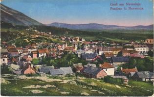 1915 Nevesinje, general view + "M. kir. 30. népf. gyalogezred I. zlj. gépfegyveres osztag parancsnokság" (EK)