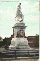 1908 Bendigo, Gold Jubilee Statue (EB)